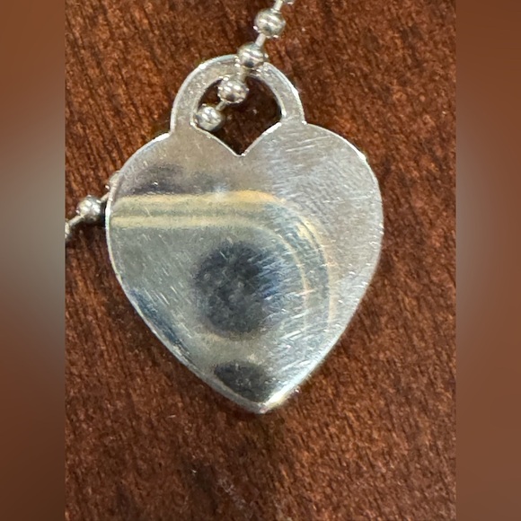 ❤️ Authentic Silver Return to Tiffany & Co. Heart Pendant Charm on 34” Chain ❤️ - Picture 6 of 10